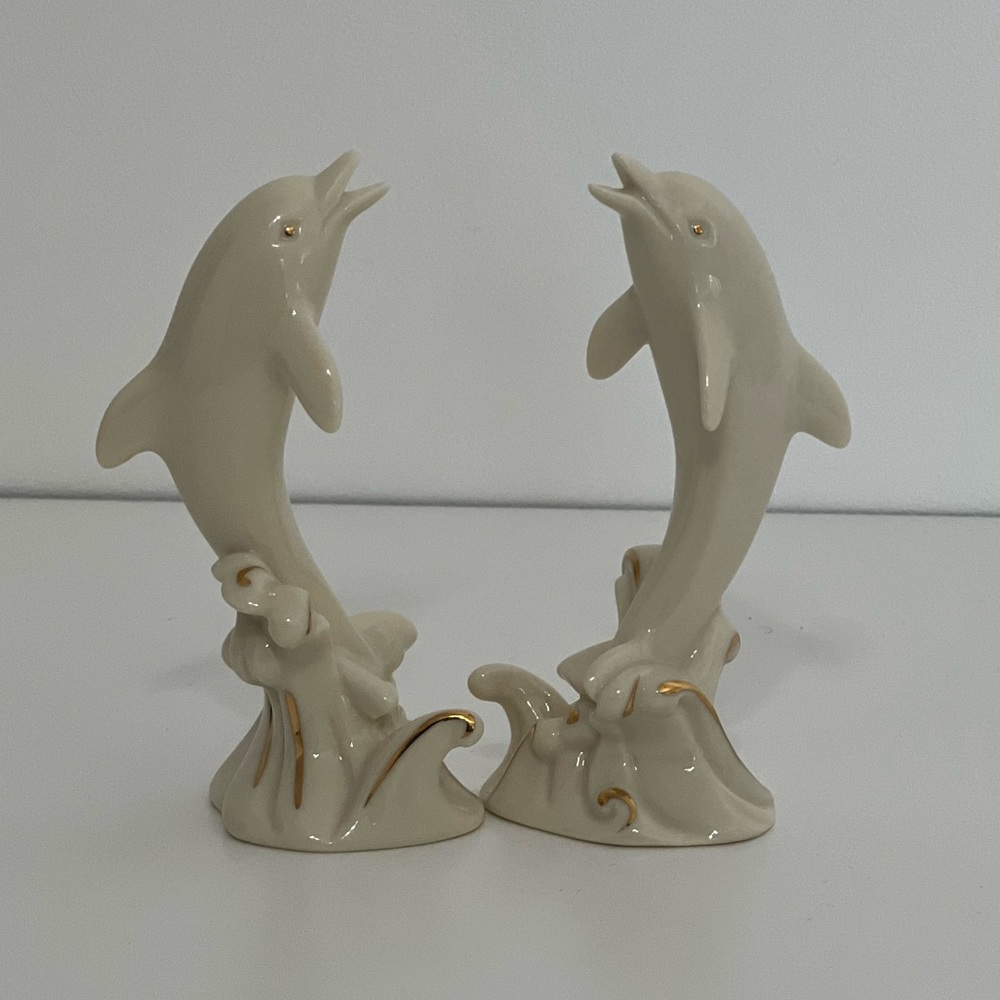 Vintage Lenox Porcelain Jumping Dolphins